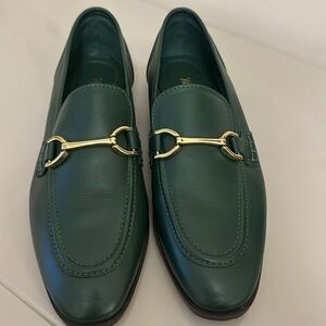 Zara green loafers size 39